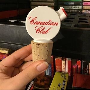 1990s Canadian C L U B bottle stopper and spout